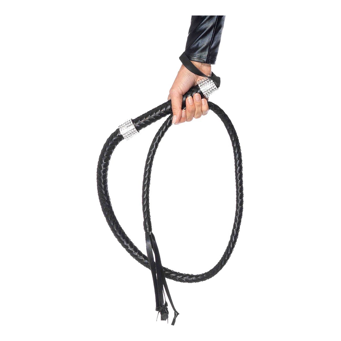 Piska Svart med Strass Deluxe