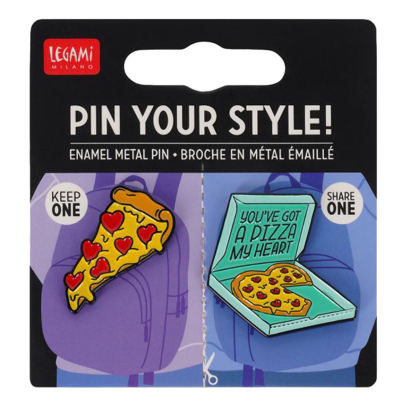 Pizza my Heart Pins