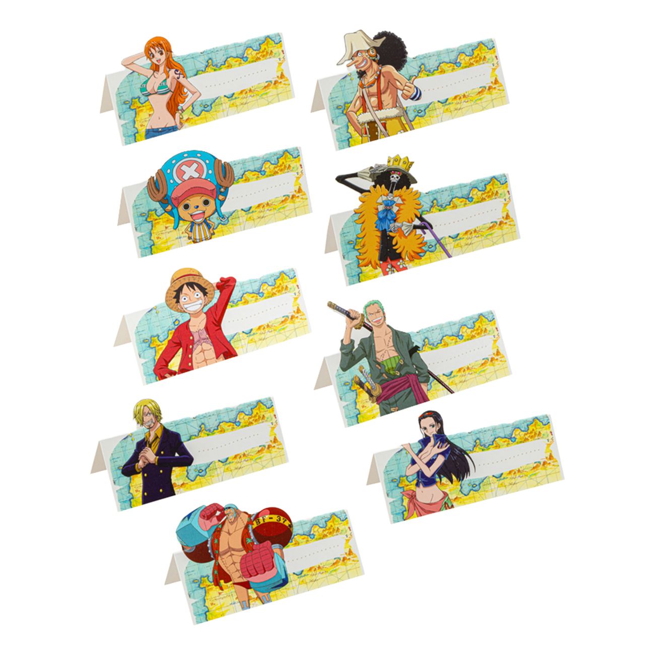 Placeringskort One Piece