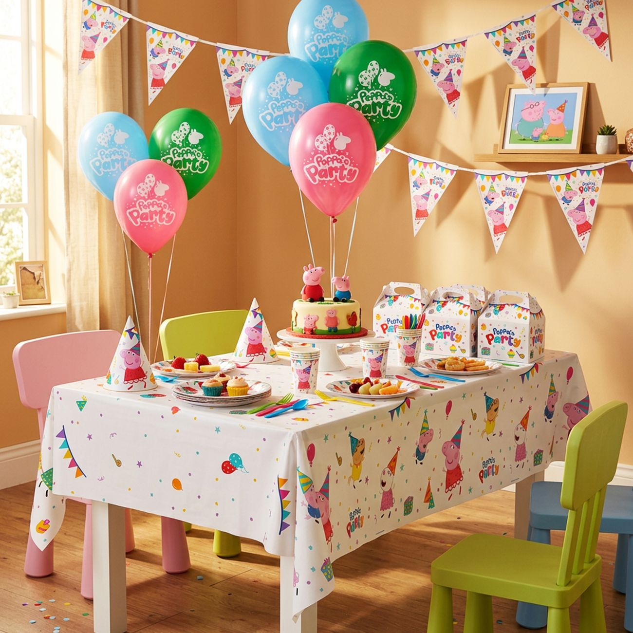 Plastduk Greta Gris™ Peppa’s Party