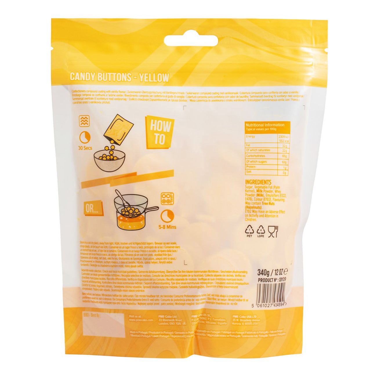 PME Candy Buttons Gul