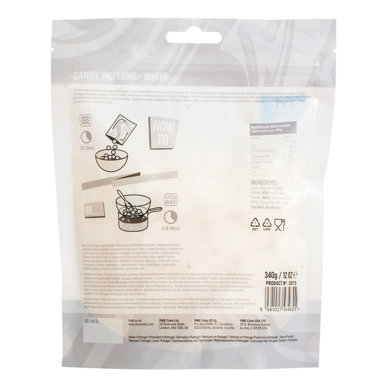 PME Candy Buttons Vit