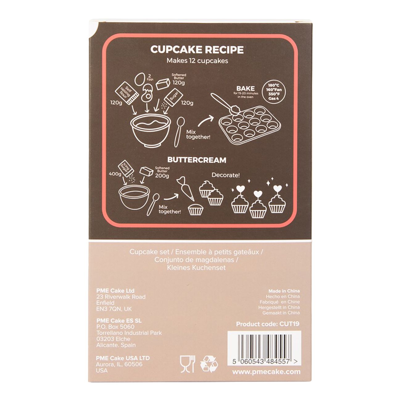 PME Cupcake Kit Peberkagehus