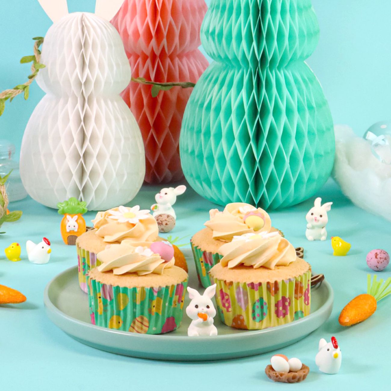 PME Muffinsformar med Folie Påskkycklingar