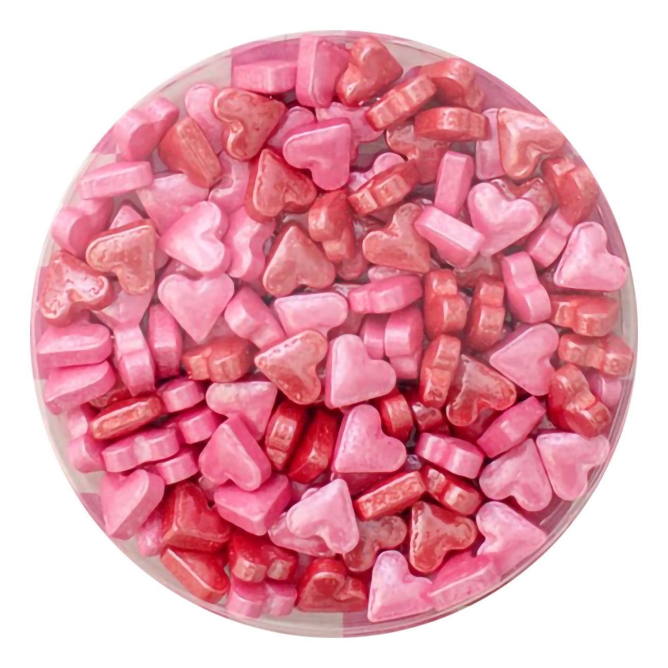 PME Rosa Hjärtan Sprinkle Charms
