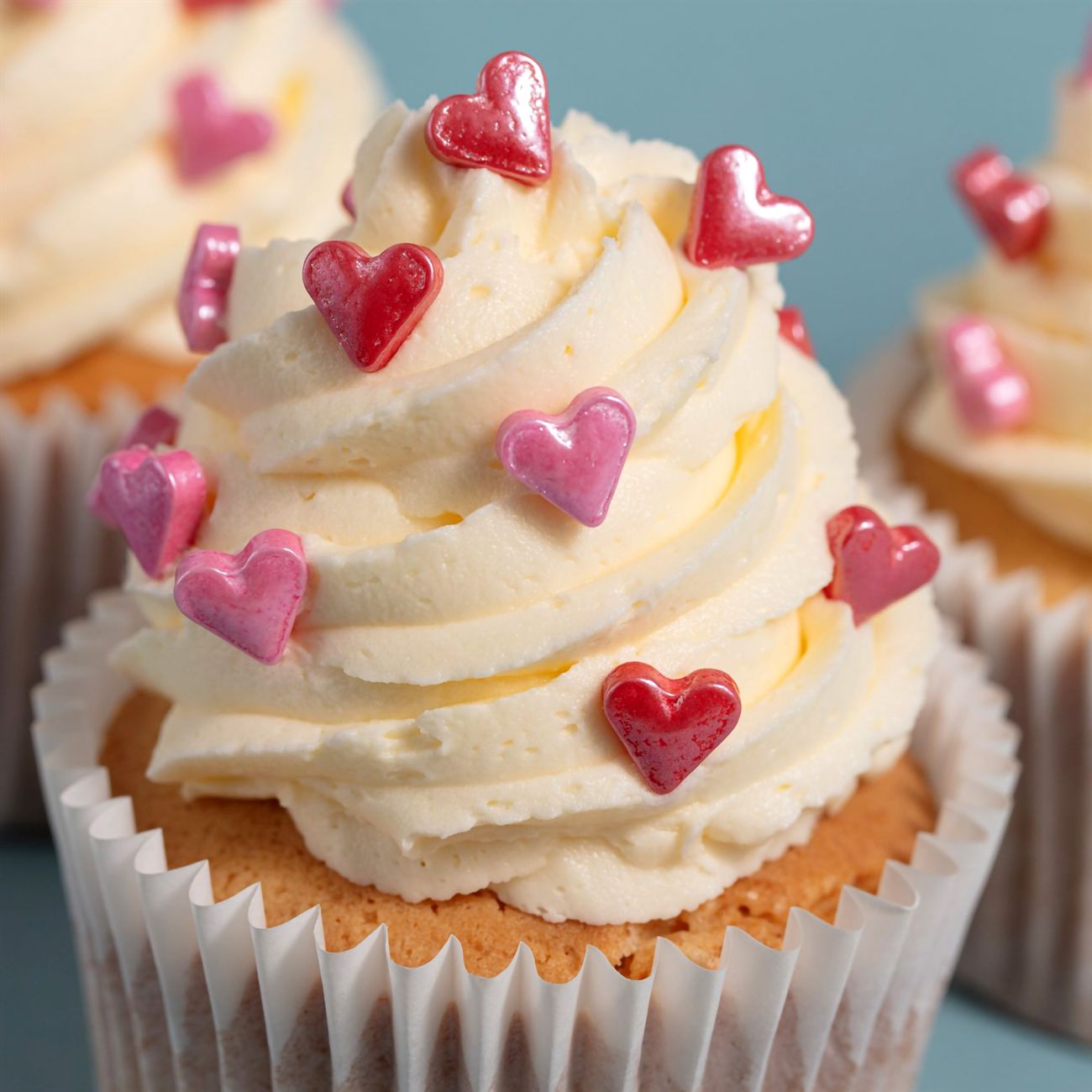 PME Rosa Hjärtan Sprinkle Charms