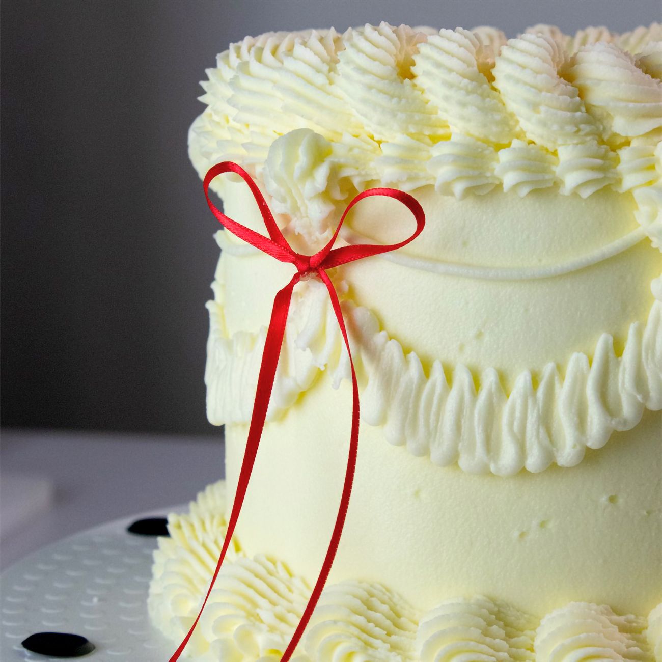 PME Tårtdekorationer med Rosett Röd