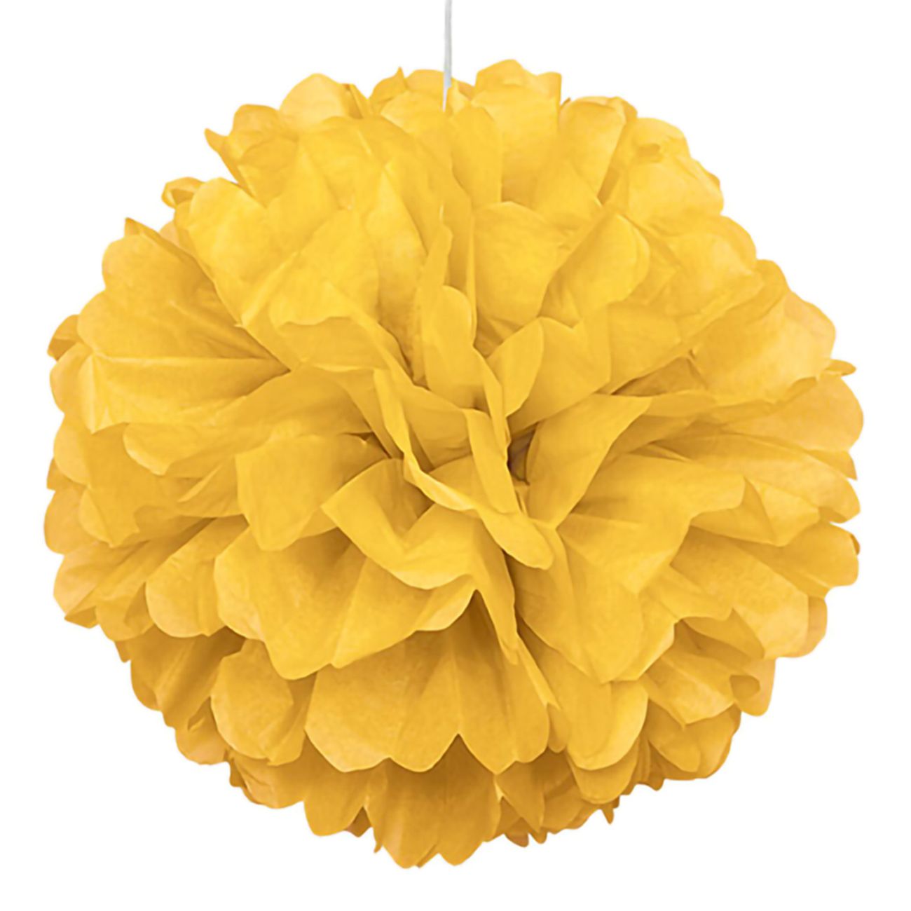 Pom Pom Gul Hängande Dekoration