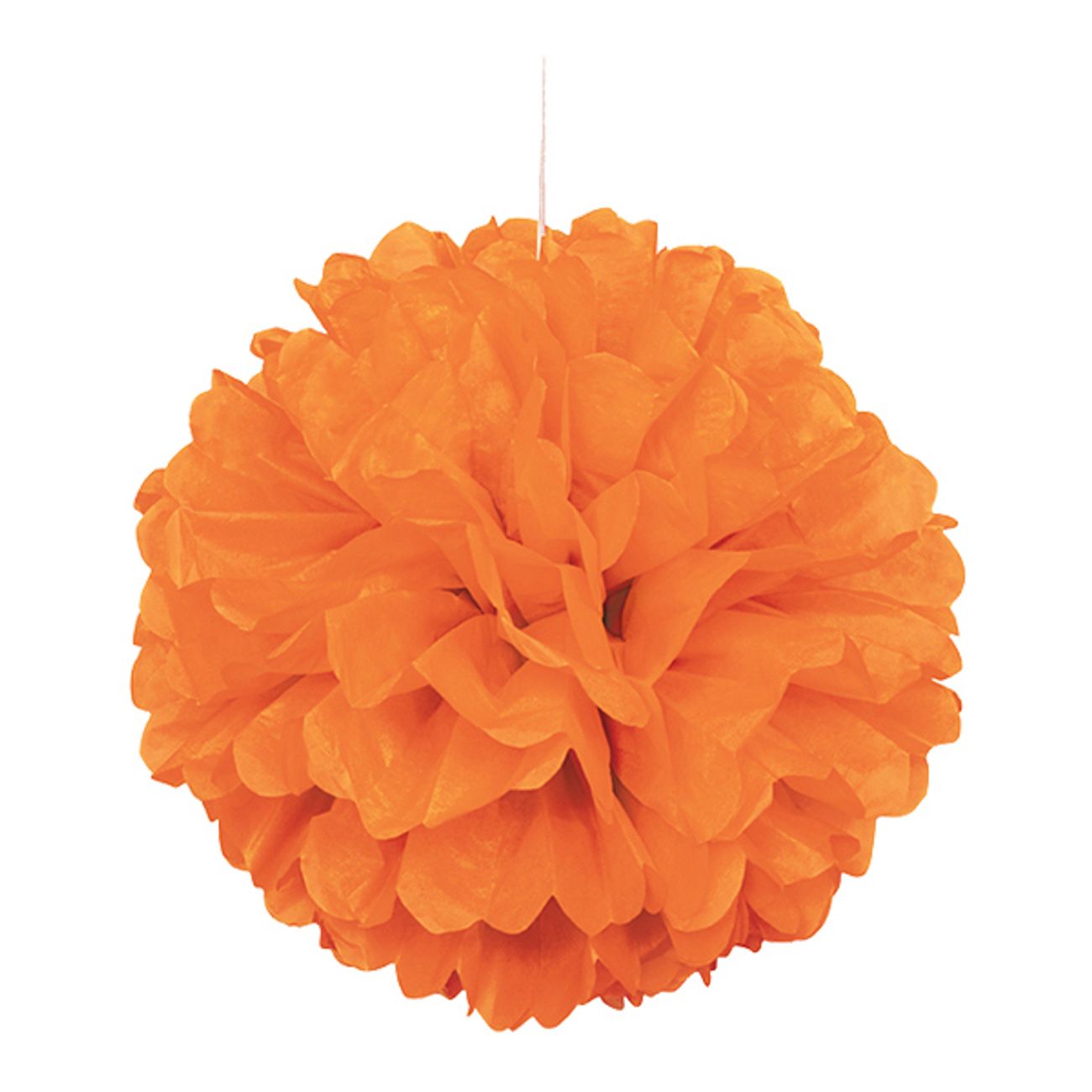 pom-pom-orange-hangande-dekoration-1