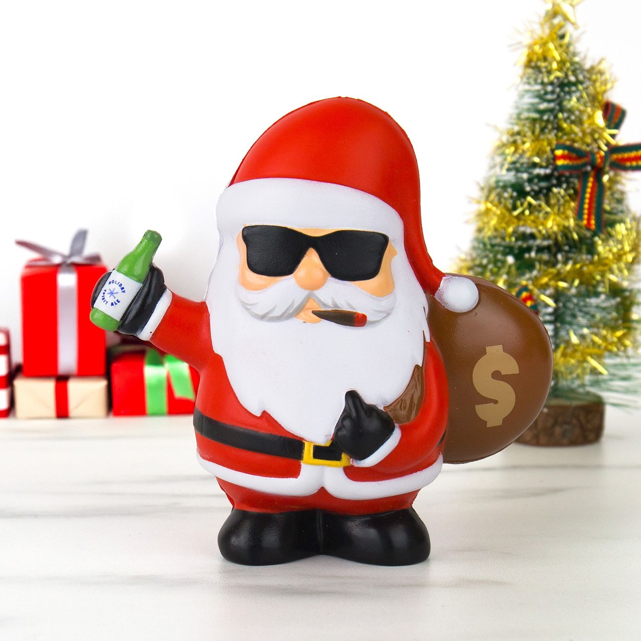 Pratande Stressboll Bad Santa