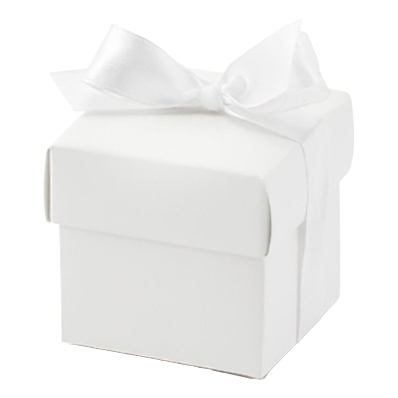 Presentaskar med Sidenband Vit