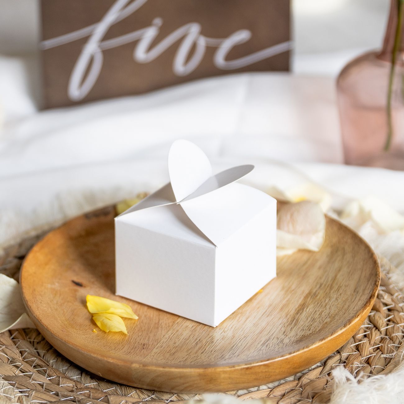 Presentboxar Hjärta Vit