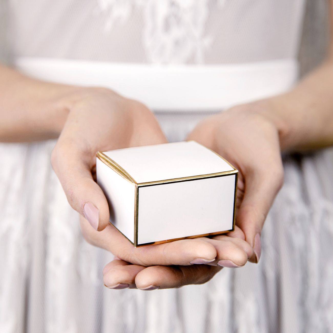 Presentboxar Vit/Guld