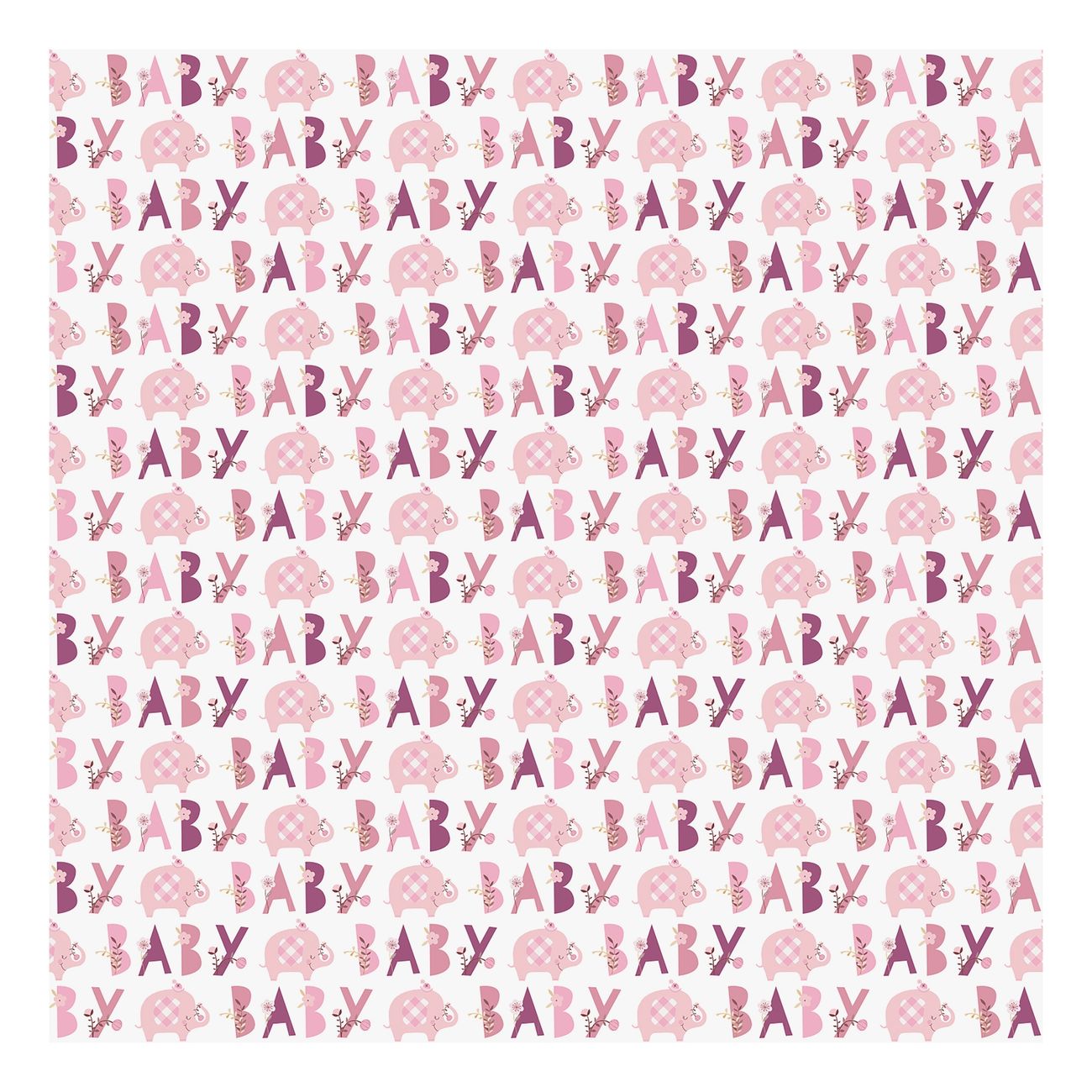 presentpapper-baby-med-elefanter-rosa-86975-1