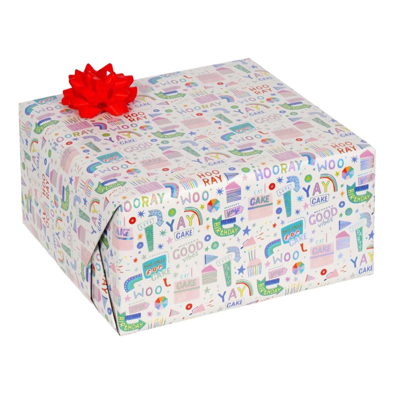 Presentpapper Happy Birthday Hooray