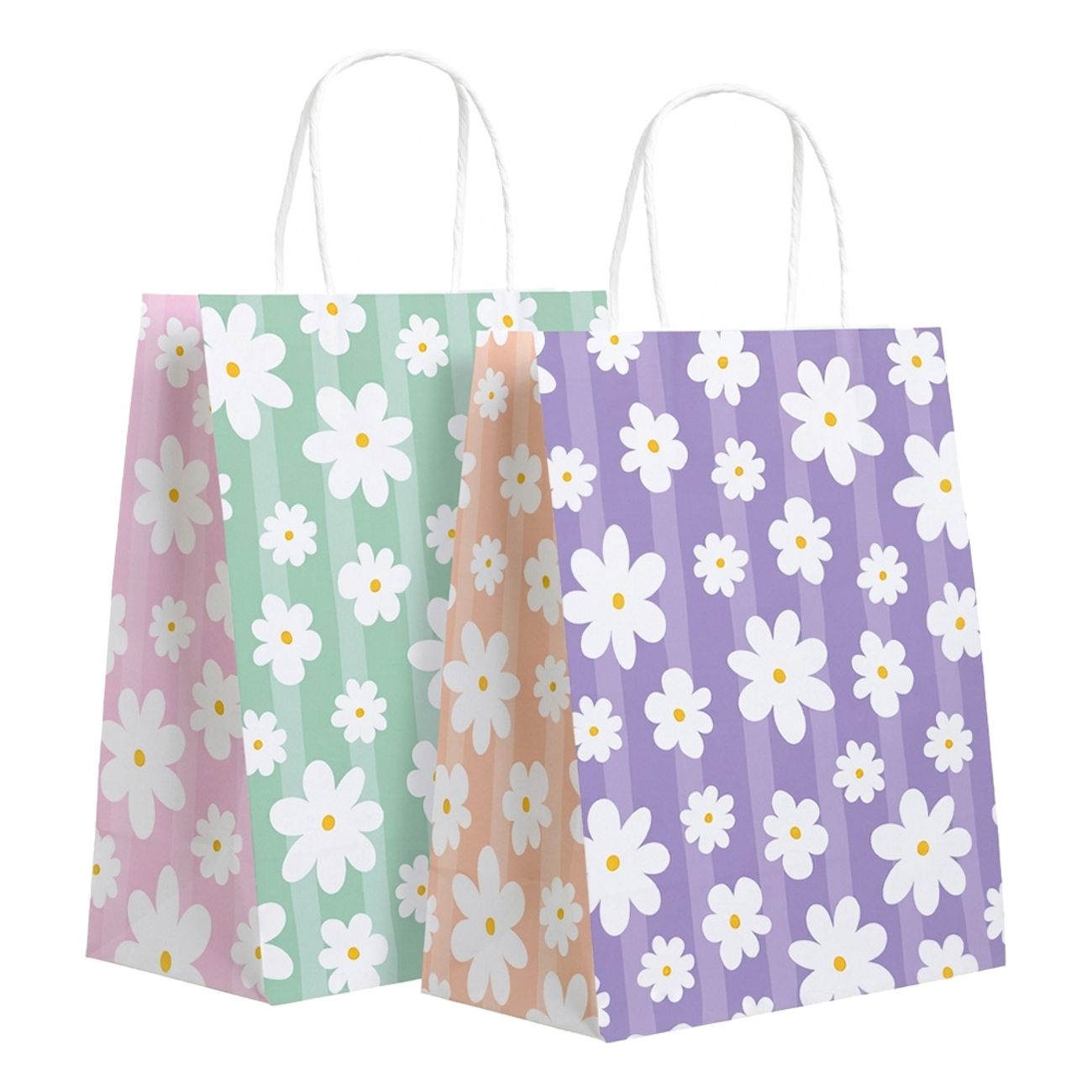 Presentpåsar Daisy Blommor Pastell
