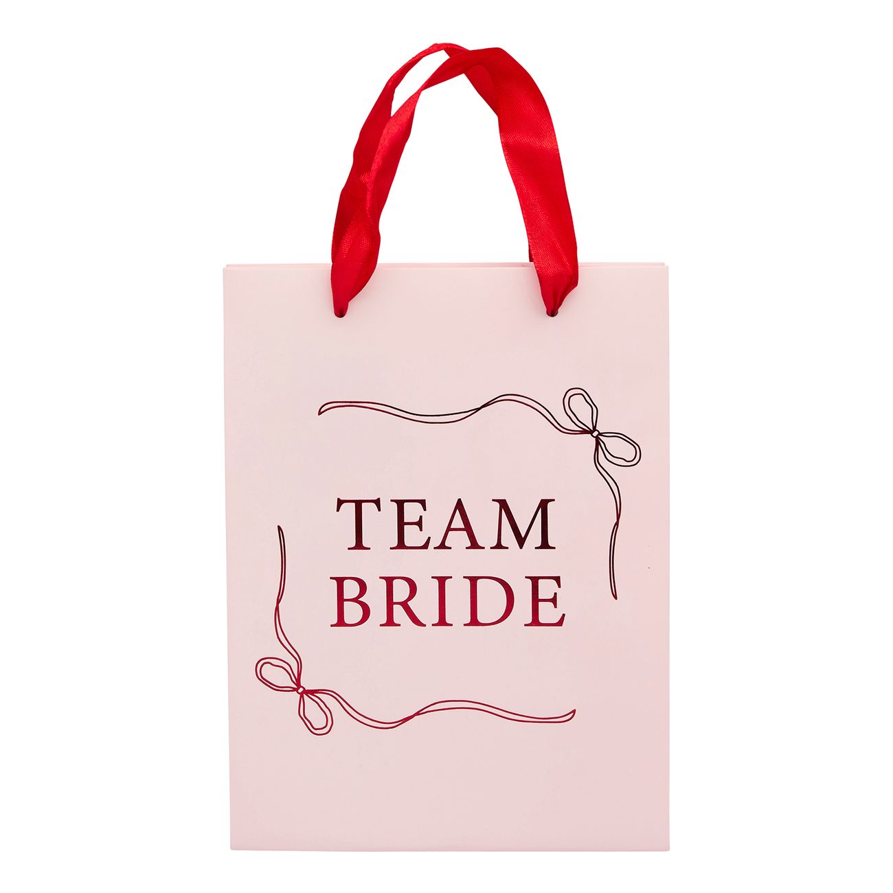 Presentpåsar Team Bride Rosa Rosett
