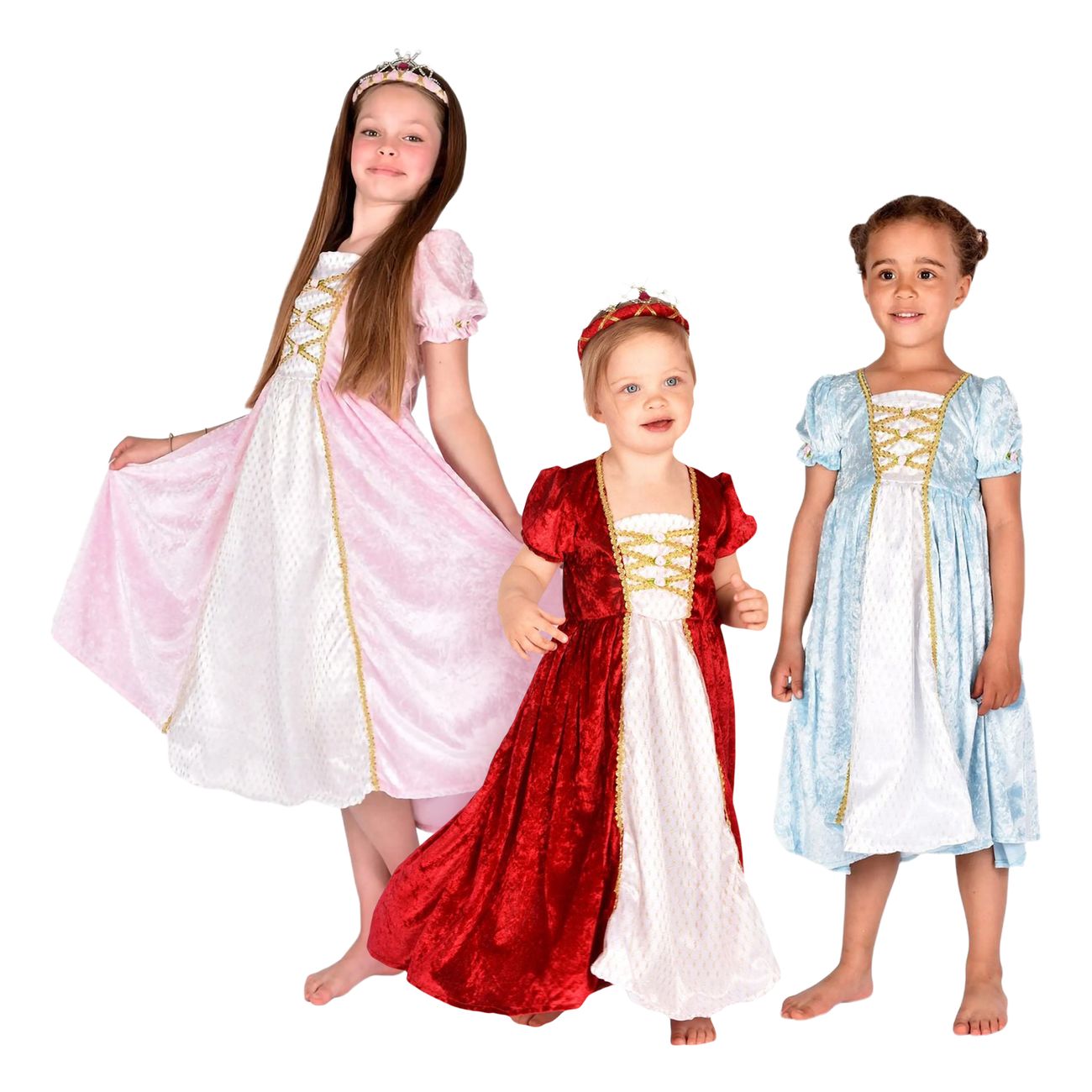 Lasten Prinsessamekko Sametinpunainen