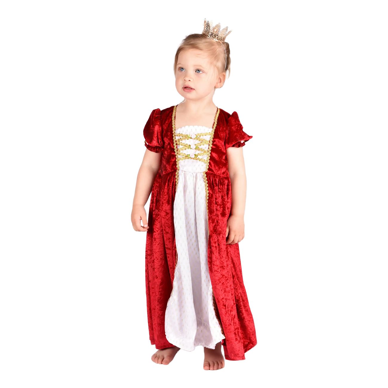 Lasten Prinsessamekko Sametinpunainen