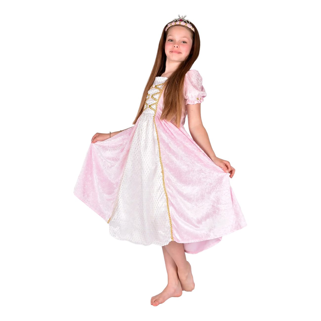 Prinsessklänning Sammetsrosa Barn