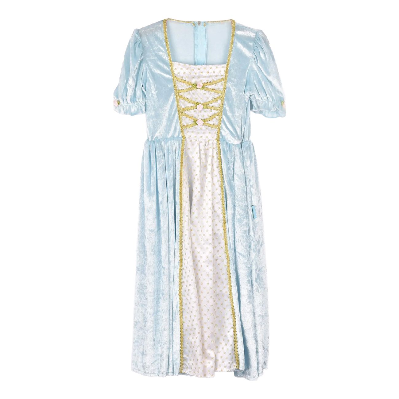 Prinsessekjole Turkis Fløyel Barn