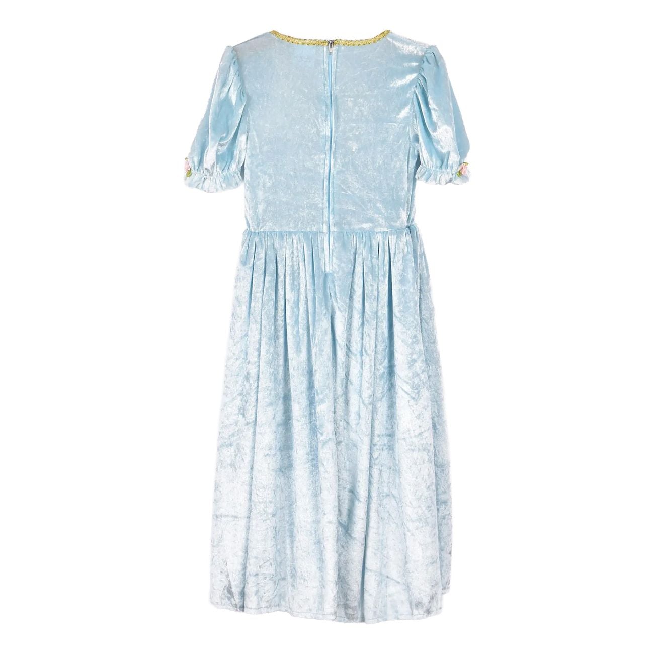 Prinsessekjole Turkis Fløyel Barn