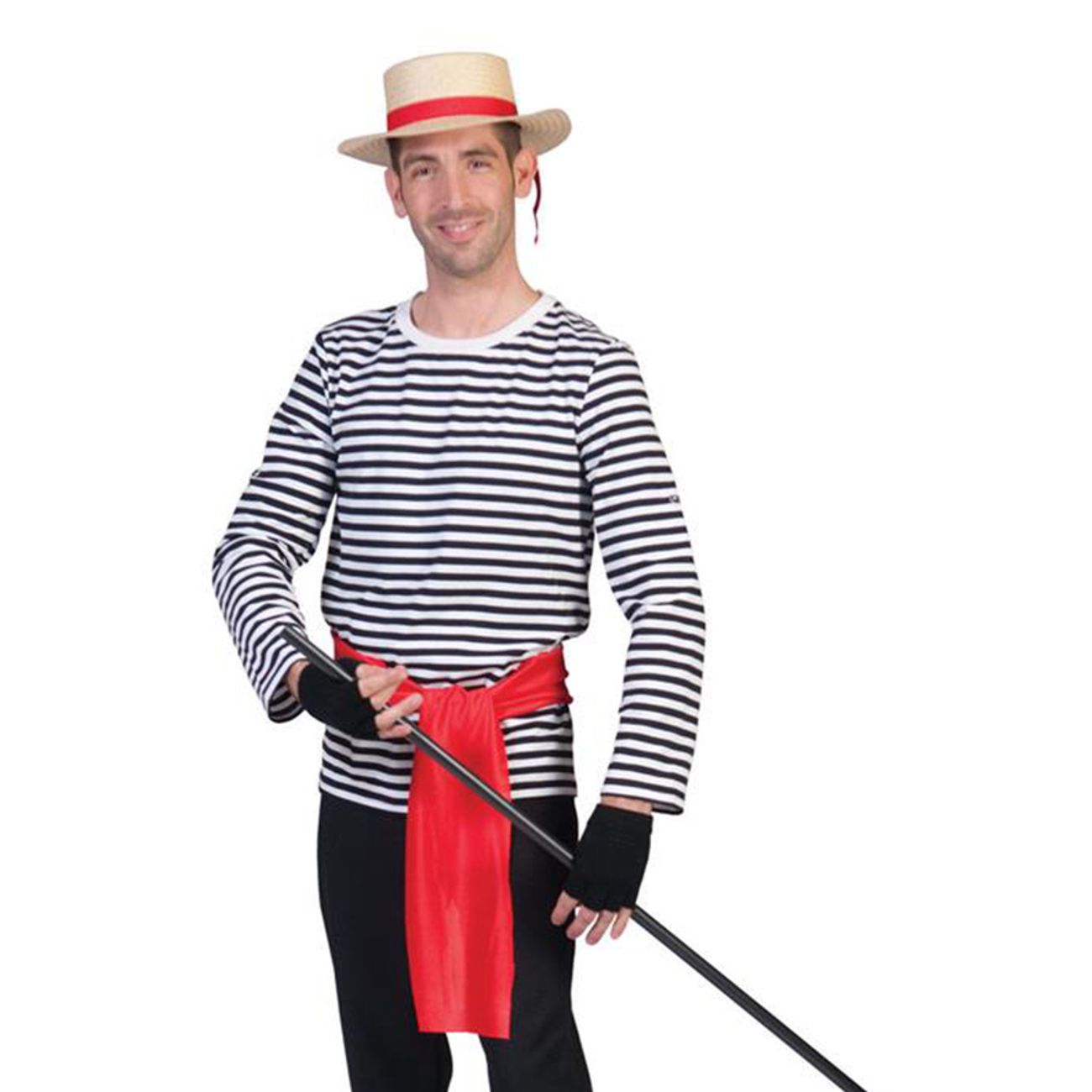 Stripete Genser Svart/Hvit