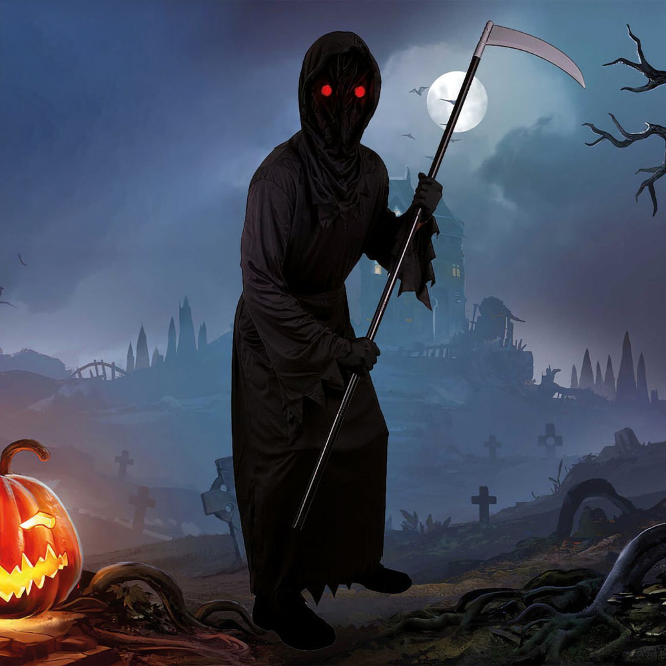 Reaper med Lysande Ögon Maskeraddräkt