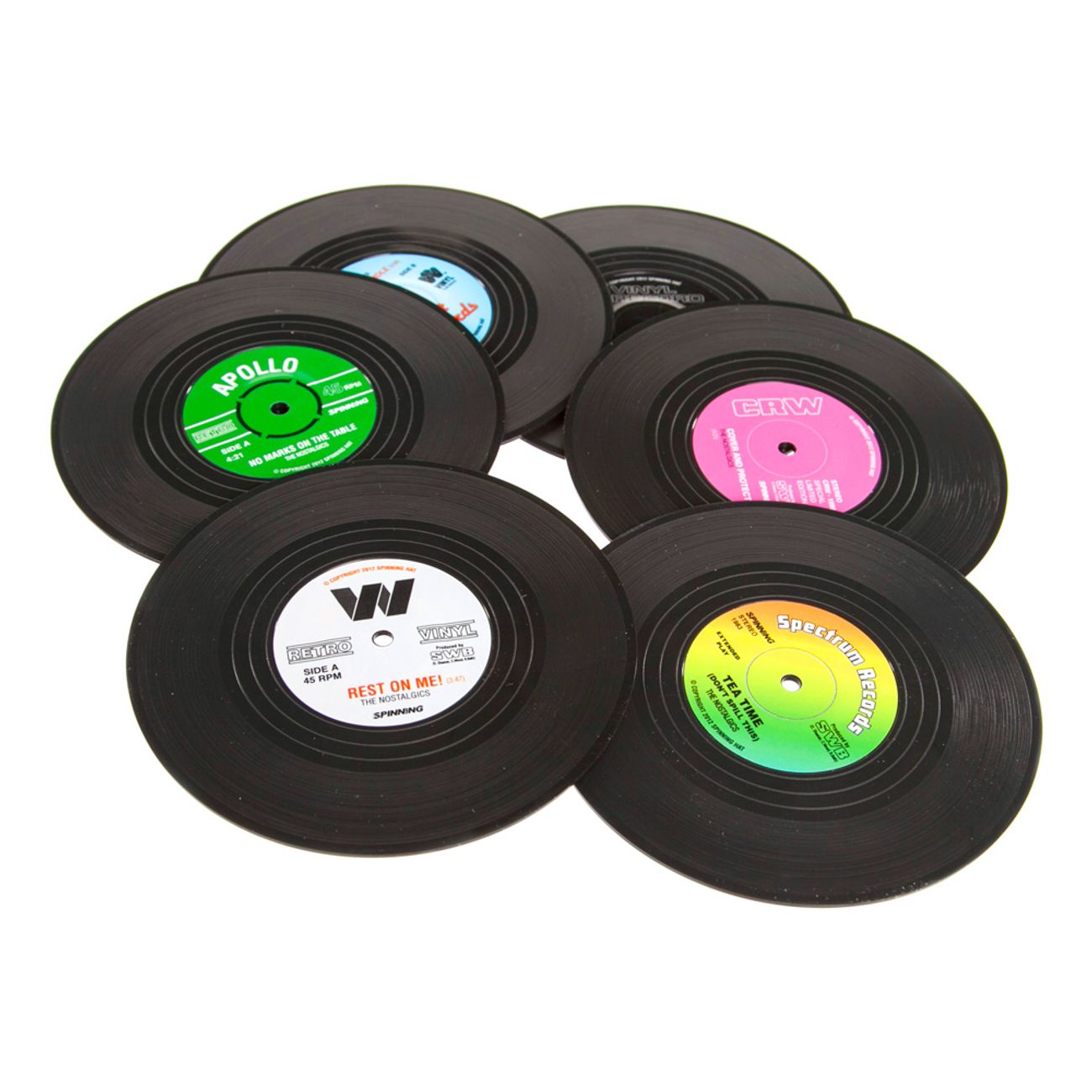 Retro Vinyl Glassbrikker