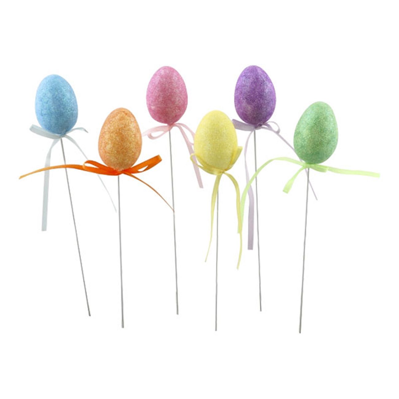 Blomsterpinner Påskeegg Glitrende