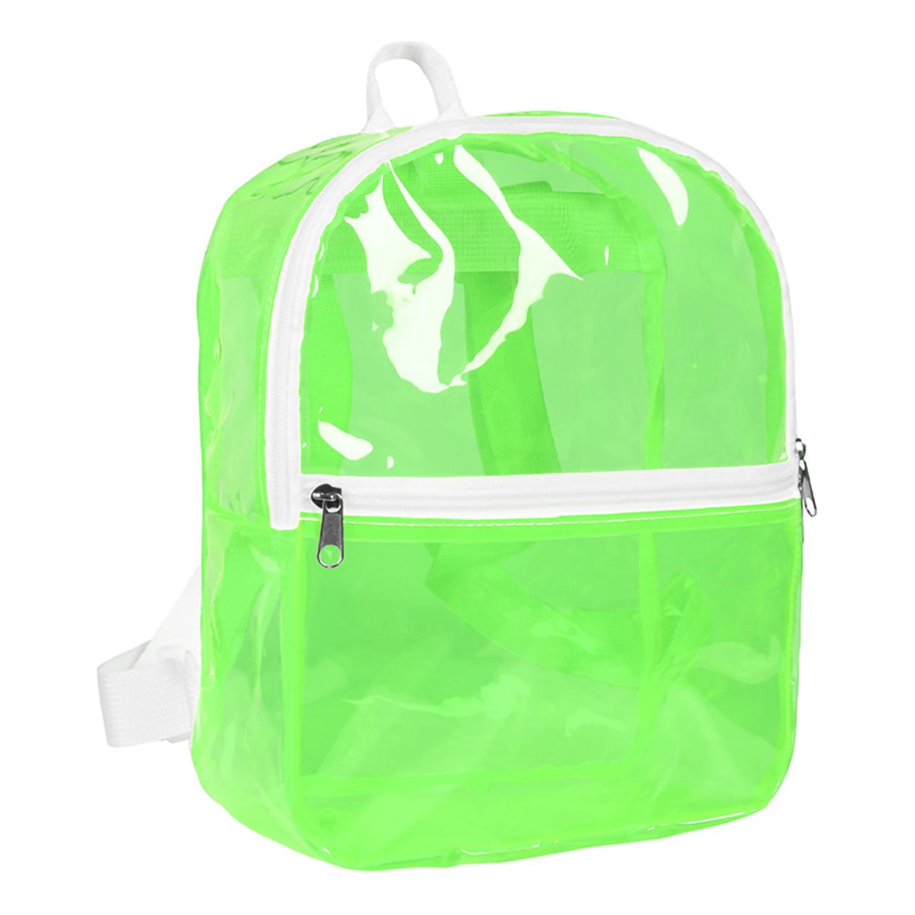 Ryggsäck Transparent Neongrön