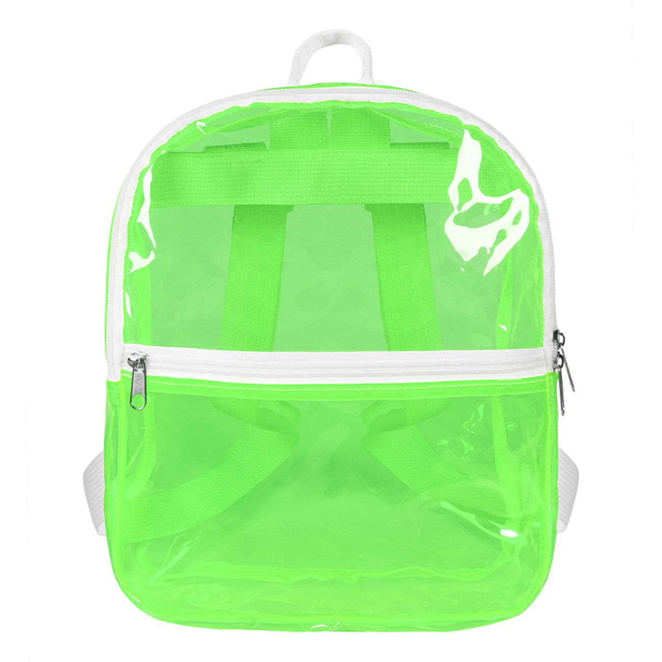 Ryggsäck Transparent Neongrön
