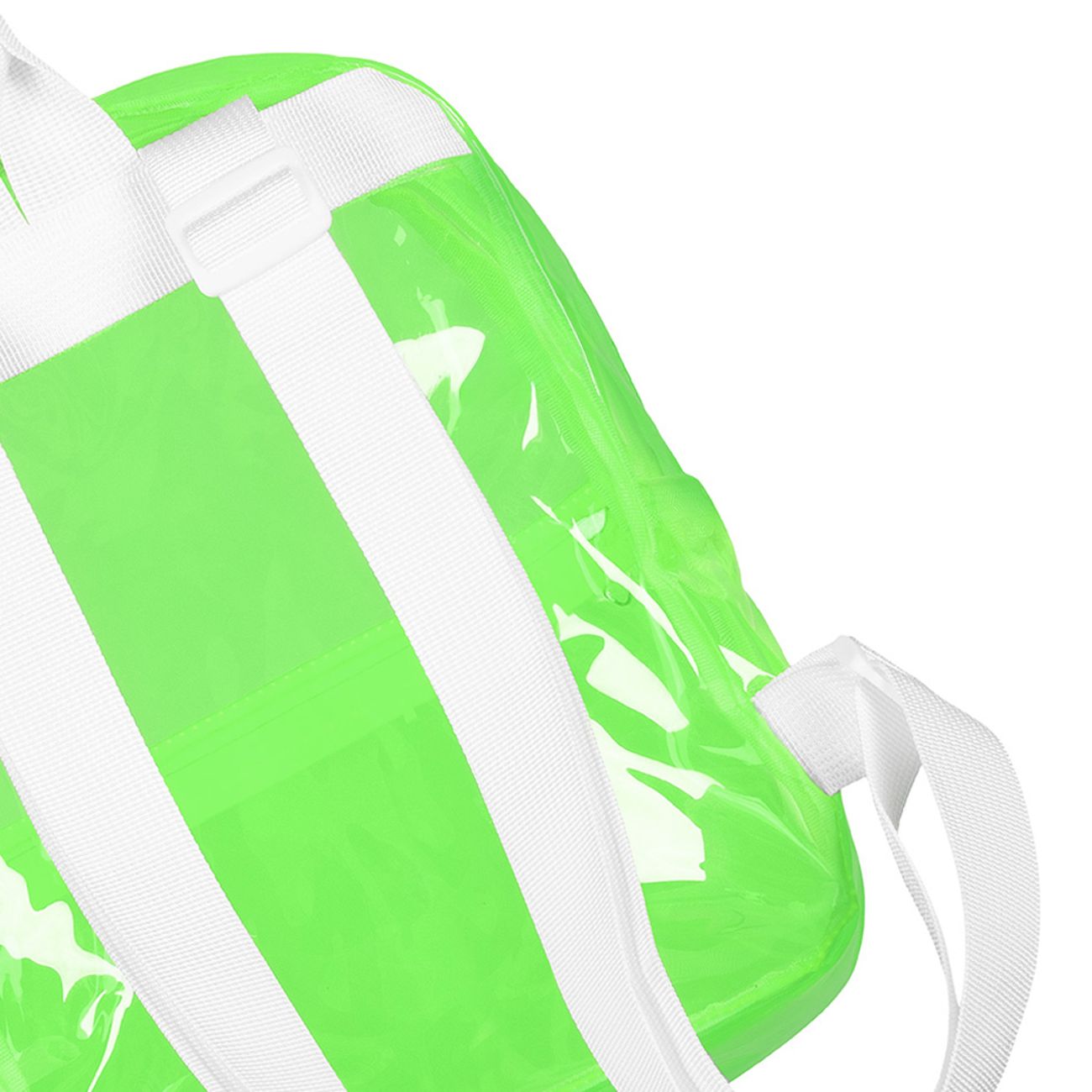 Ryggsäck Transparent Neongrön