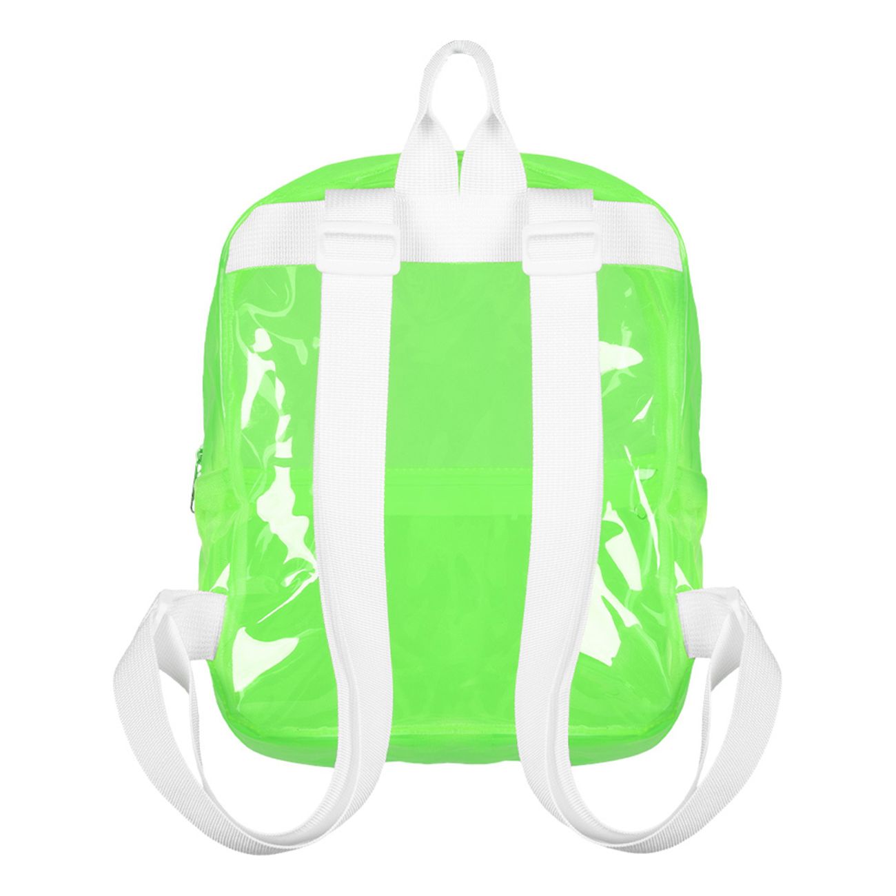 Ryggsäck Transparent Neongrön