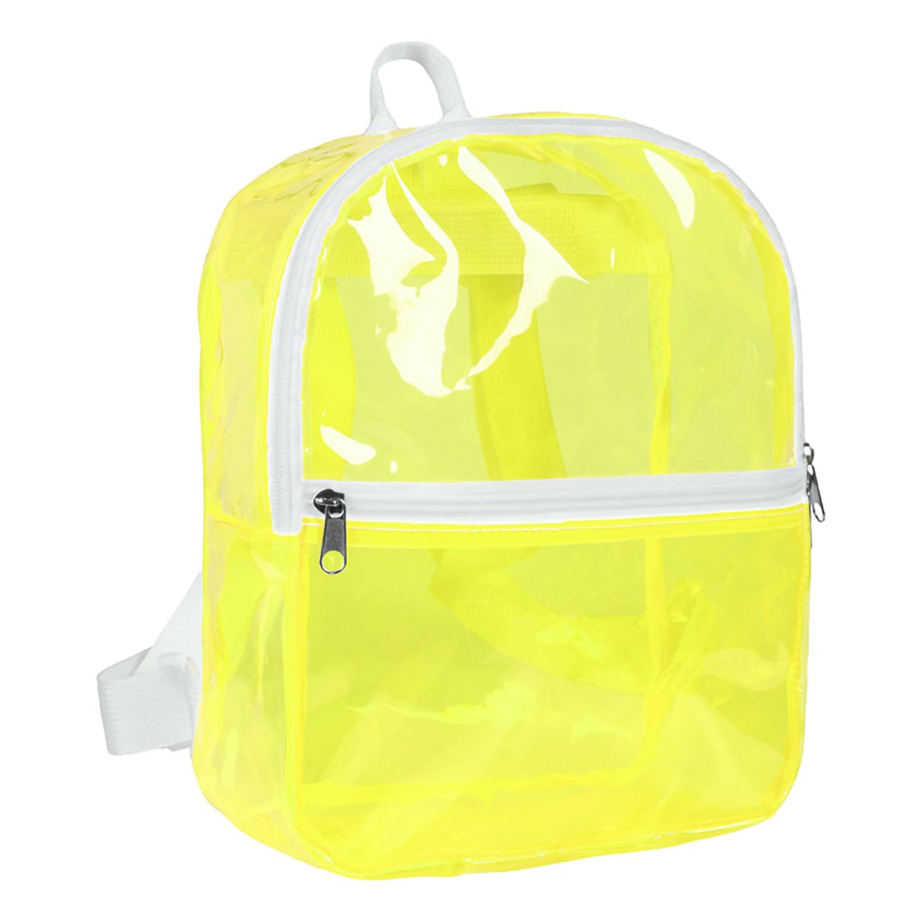Ryggsäck Transparent Neongul