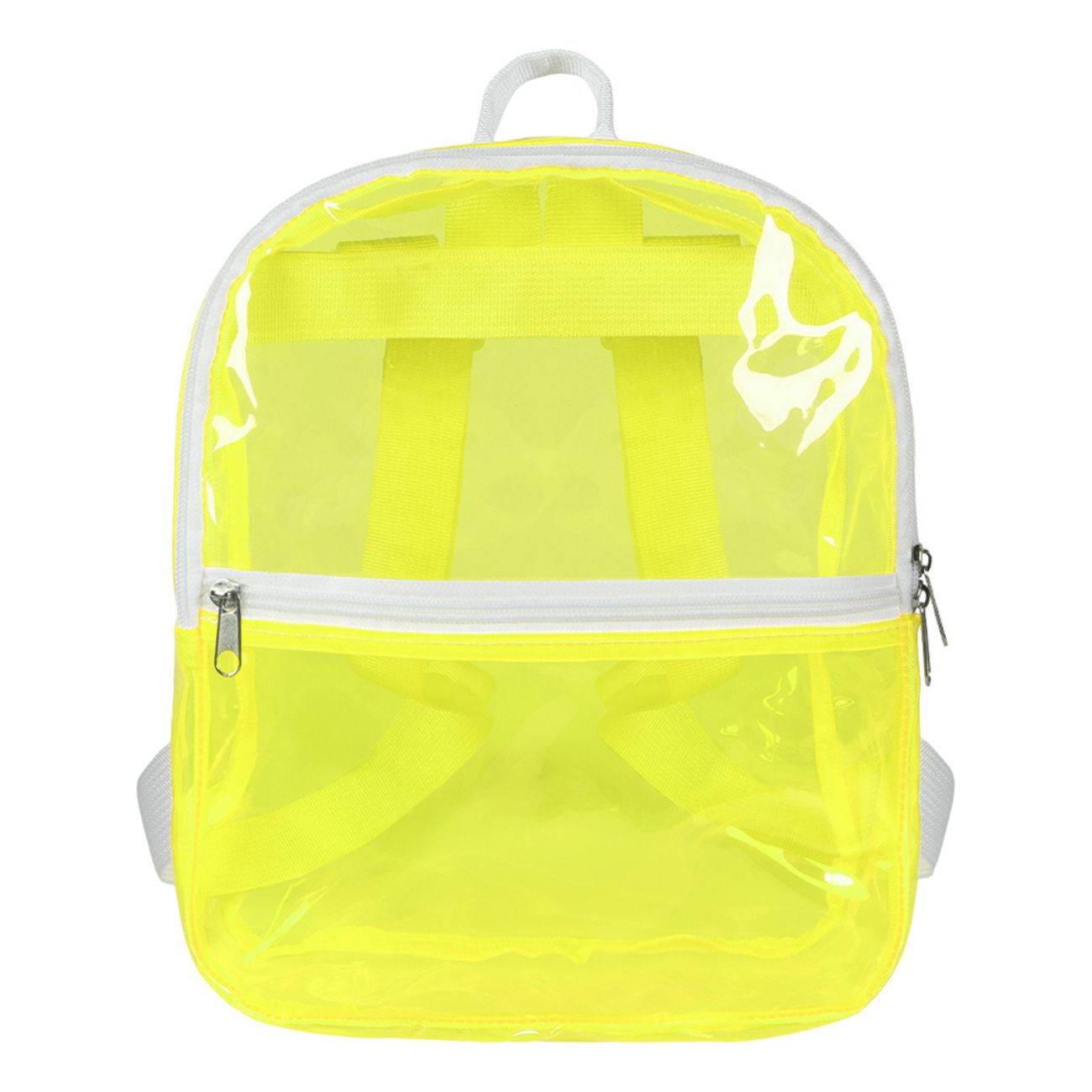 Ryggsäck Transparent Neongul