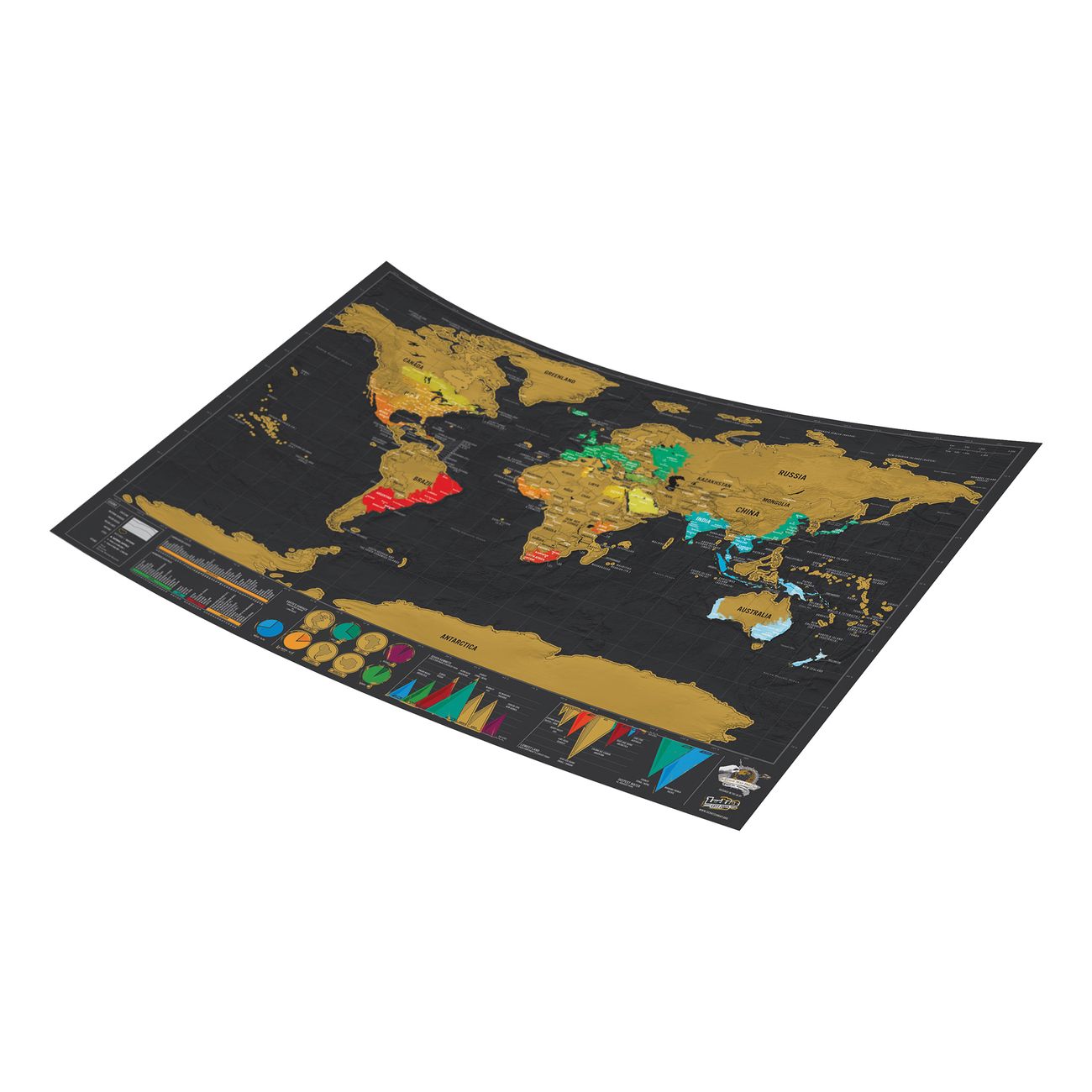 Scratch Map Deluxe för Resor