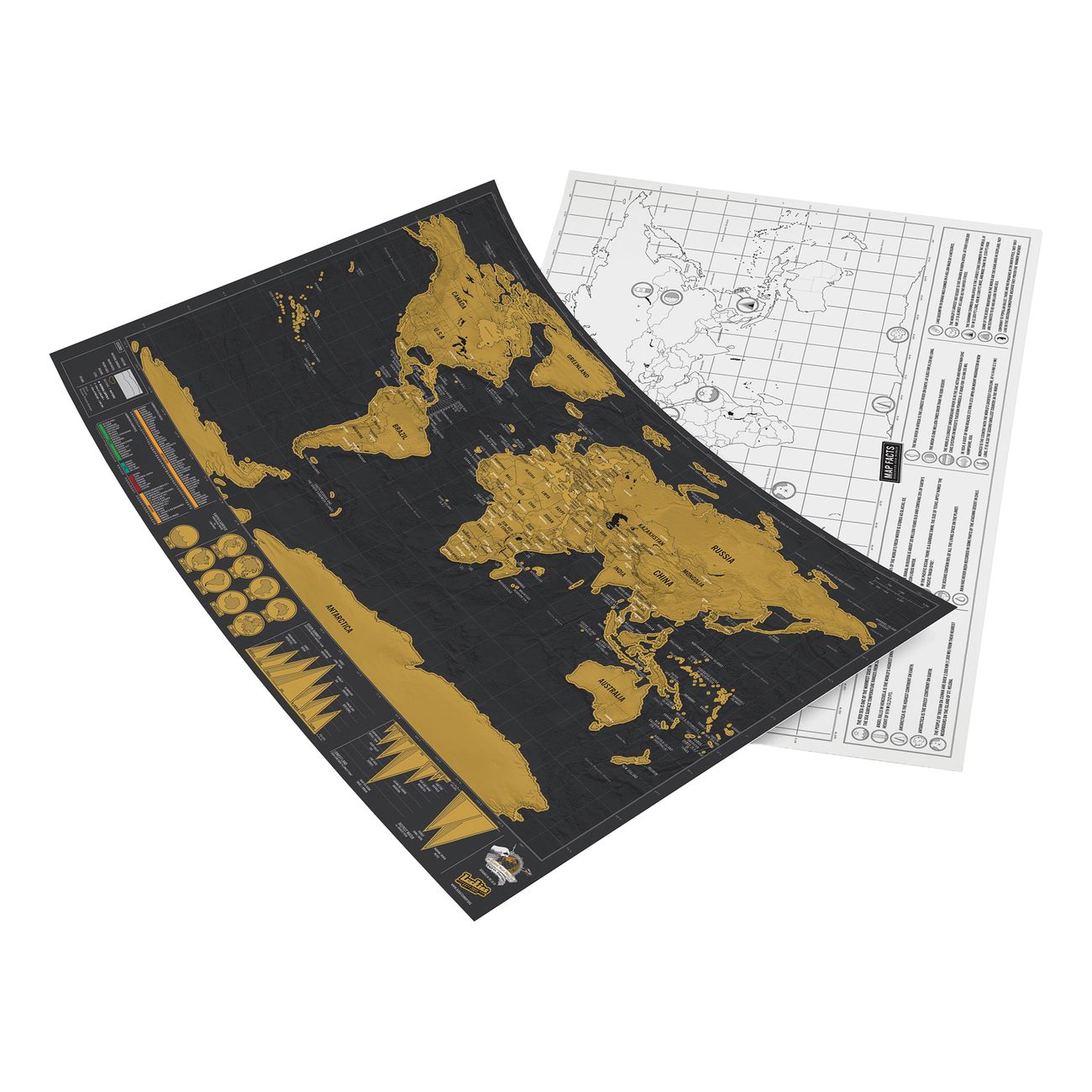 Scratch Map Deluxe för Resor