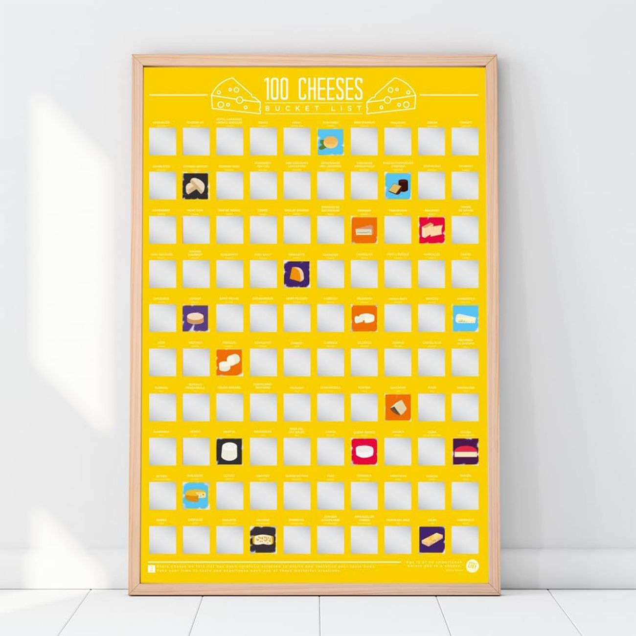 Scratch Off Bucketlist 100 Cheeses