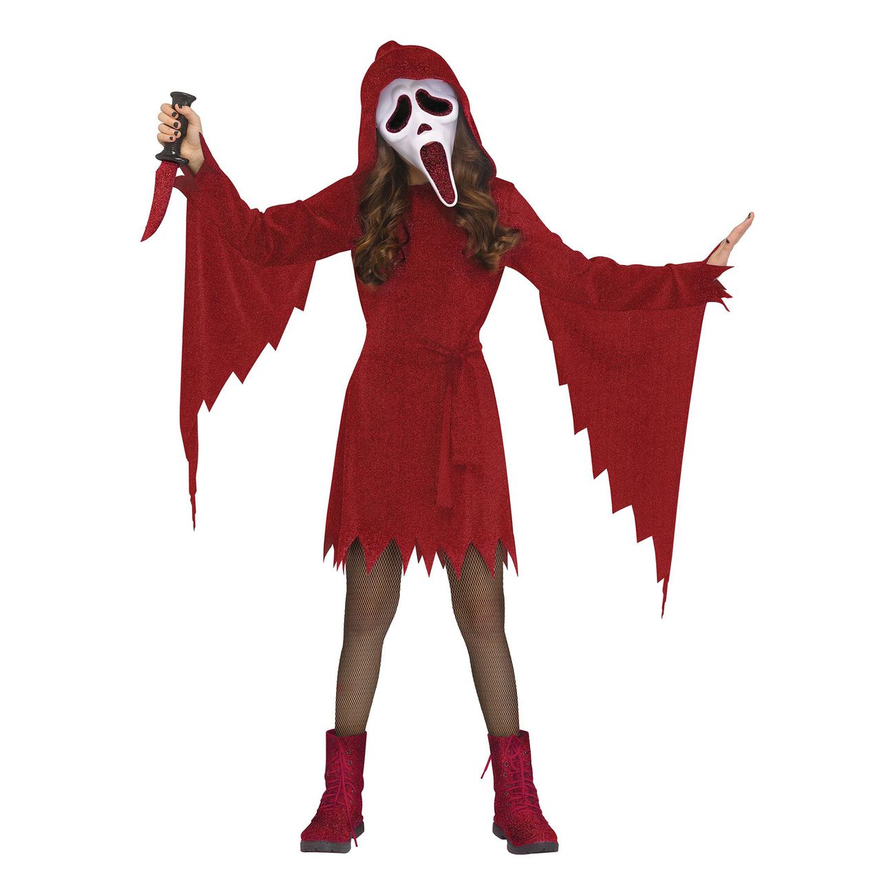 Scream Ghostface Punainen Lasten Naamiaisasu