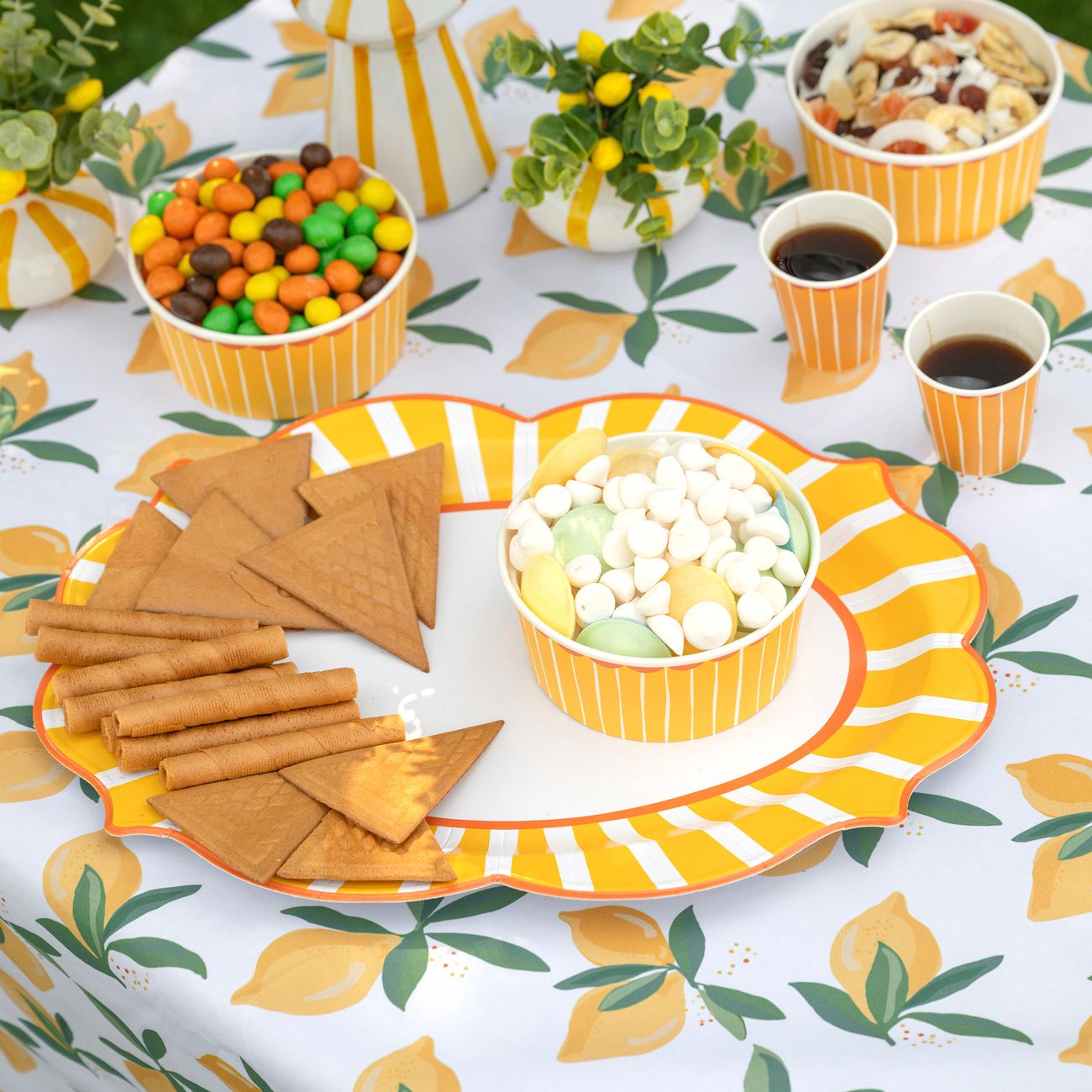 Serveringsbricka Gul/Orange