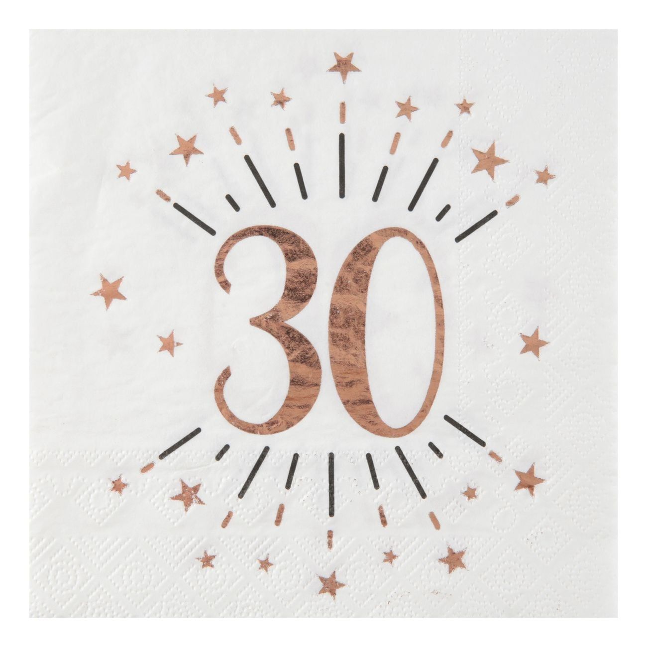 Servetter 30 Sparkling Roséguld