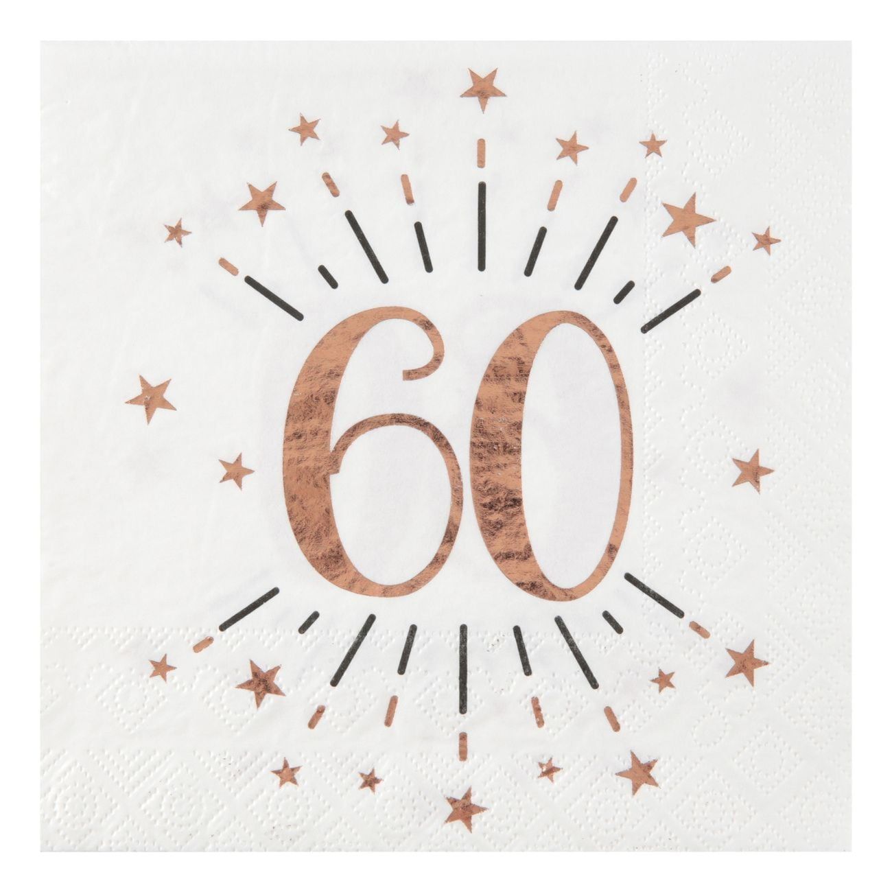 Servetter 60 Sparkling Roséguld