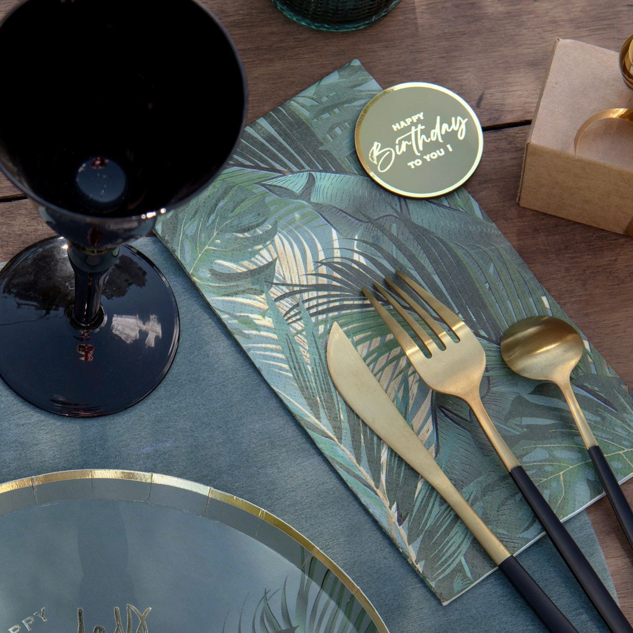 Servetter Birthday Jungle Vert