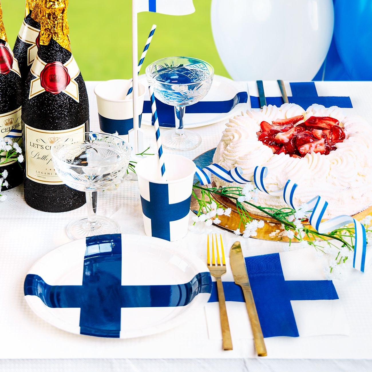 Lautasliinat Suomen Lipulla