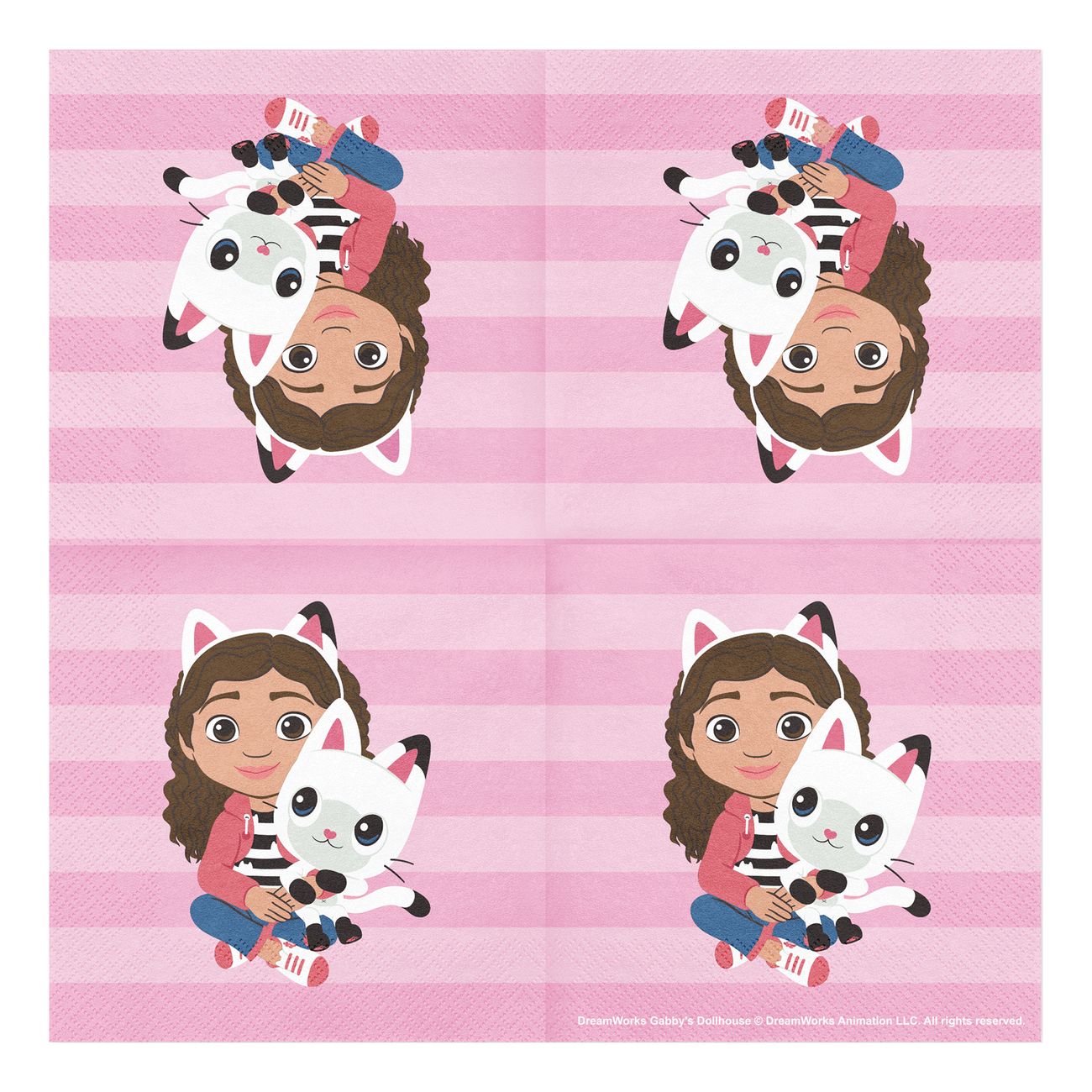 Servetter Gabbys Dockskåp Regnbåge