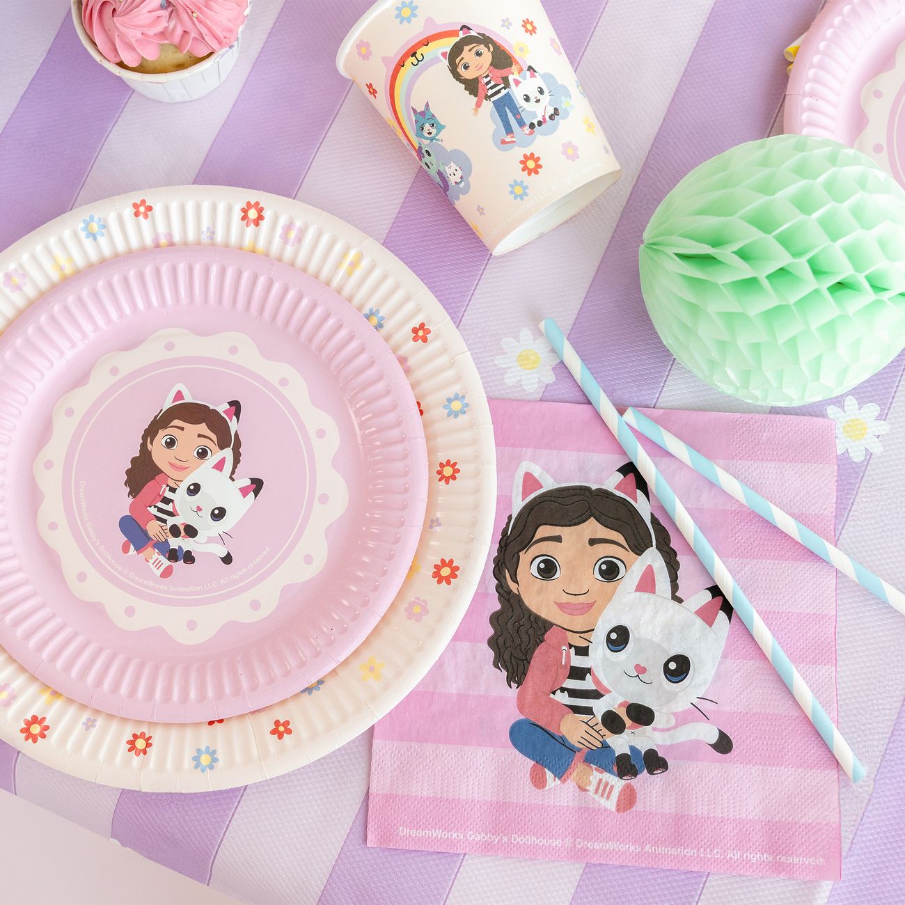 Servetter Gabbys Dockskåp Regnbåge