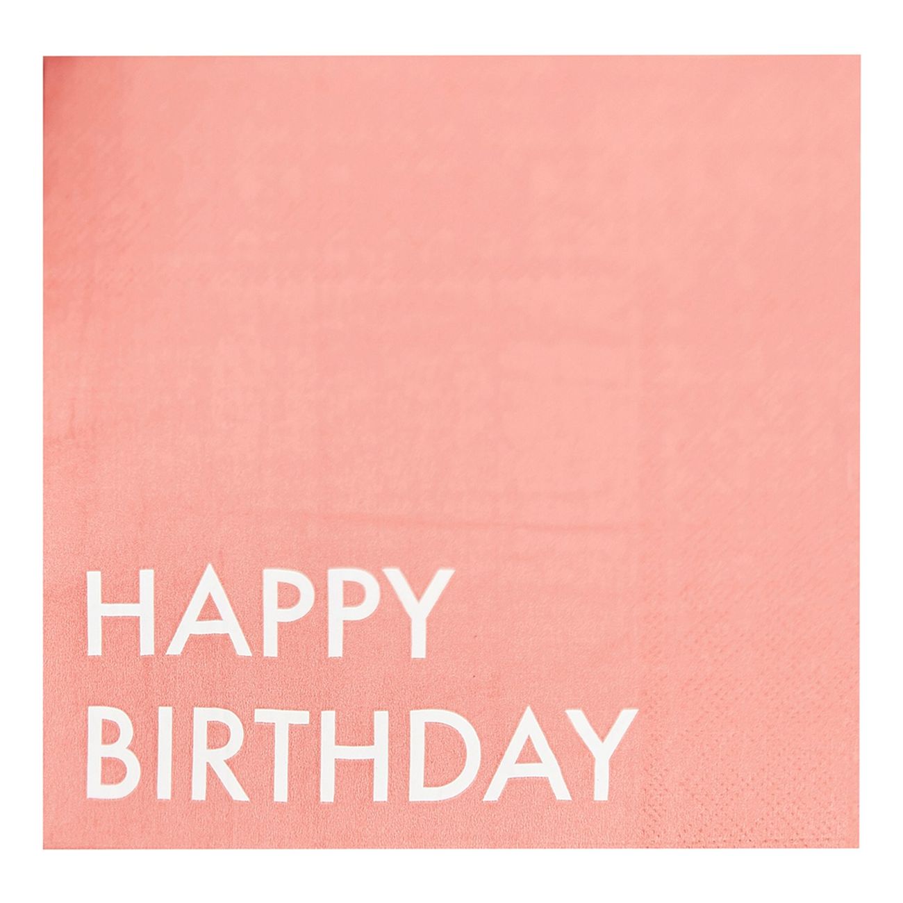 Servietter Happy Birthday Dusty Red