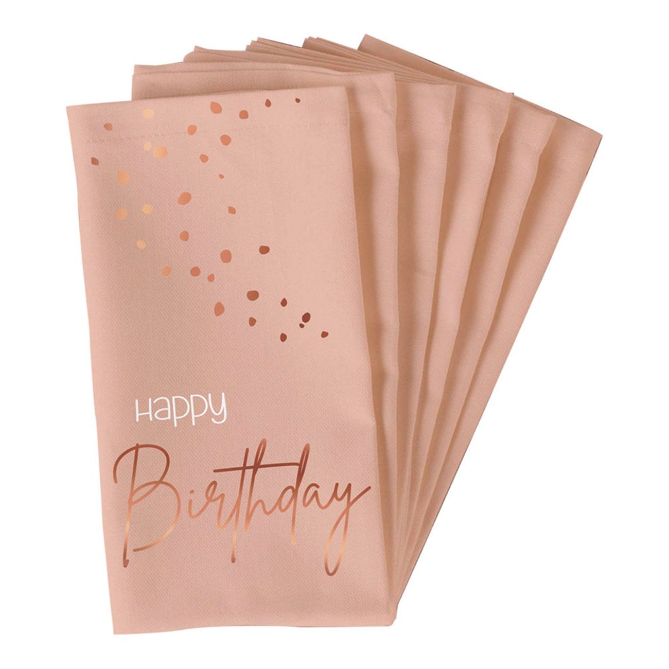 Servietter Happy Birthday Lush Blush