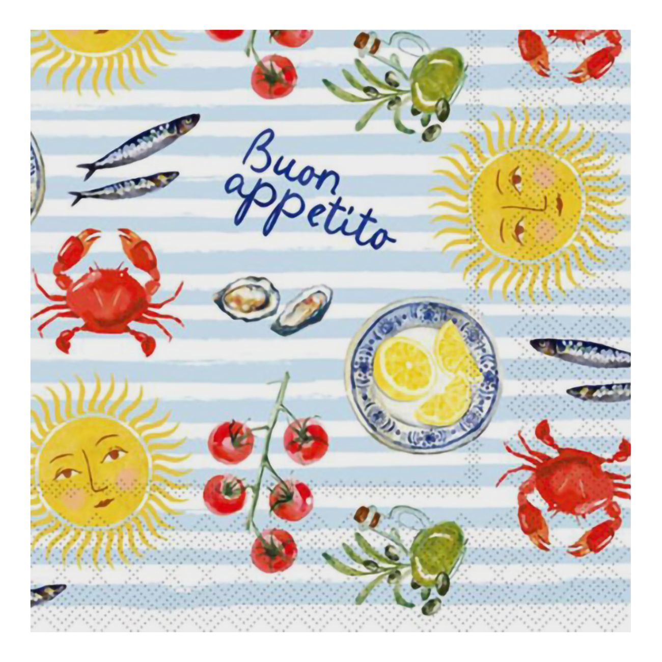 Servietter Havets delikatesser